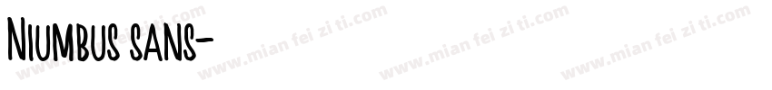 Niumbus sans字体转换